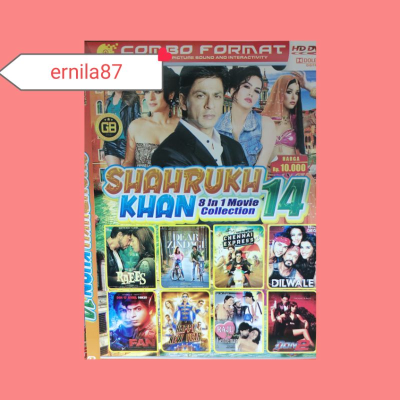Kaset Koleksi Film India Shahrukh Khan 14