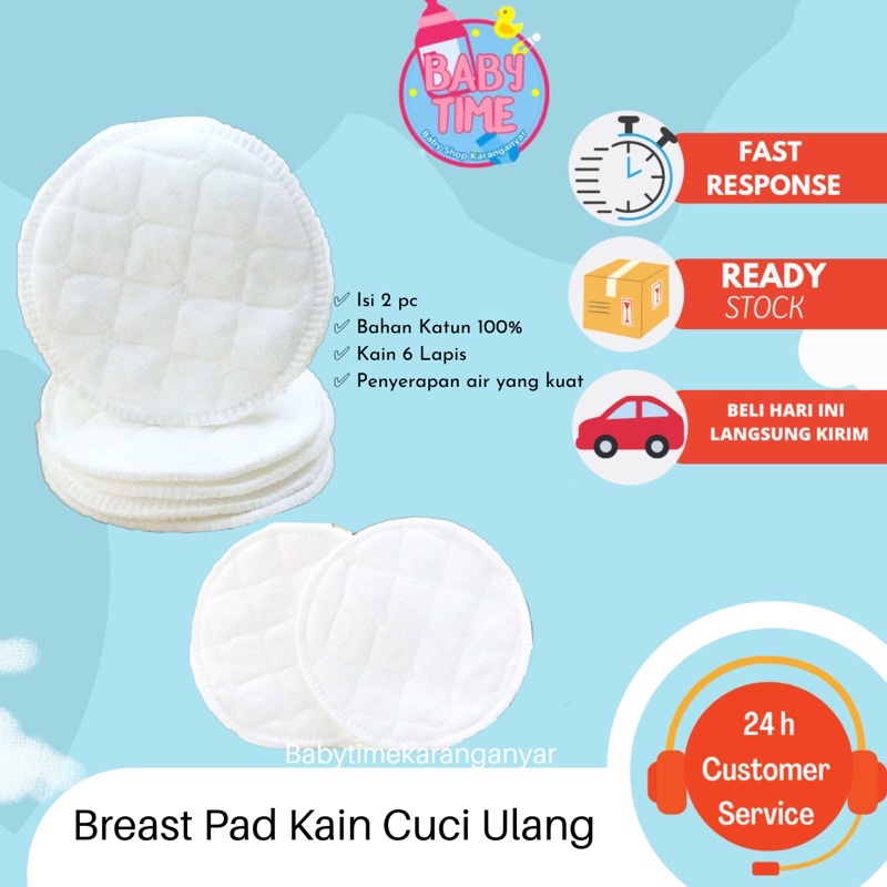 Breast Pad Kain Cuci Ulang Isi 2