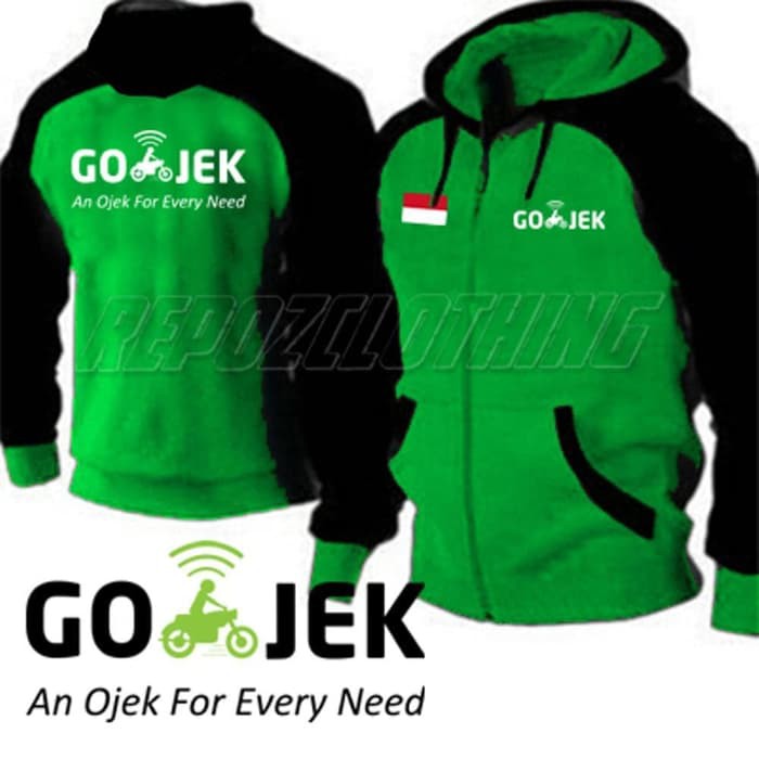 Jaket Raglen Gojek Terbaru Murah