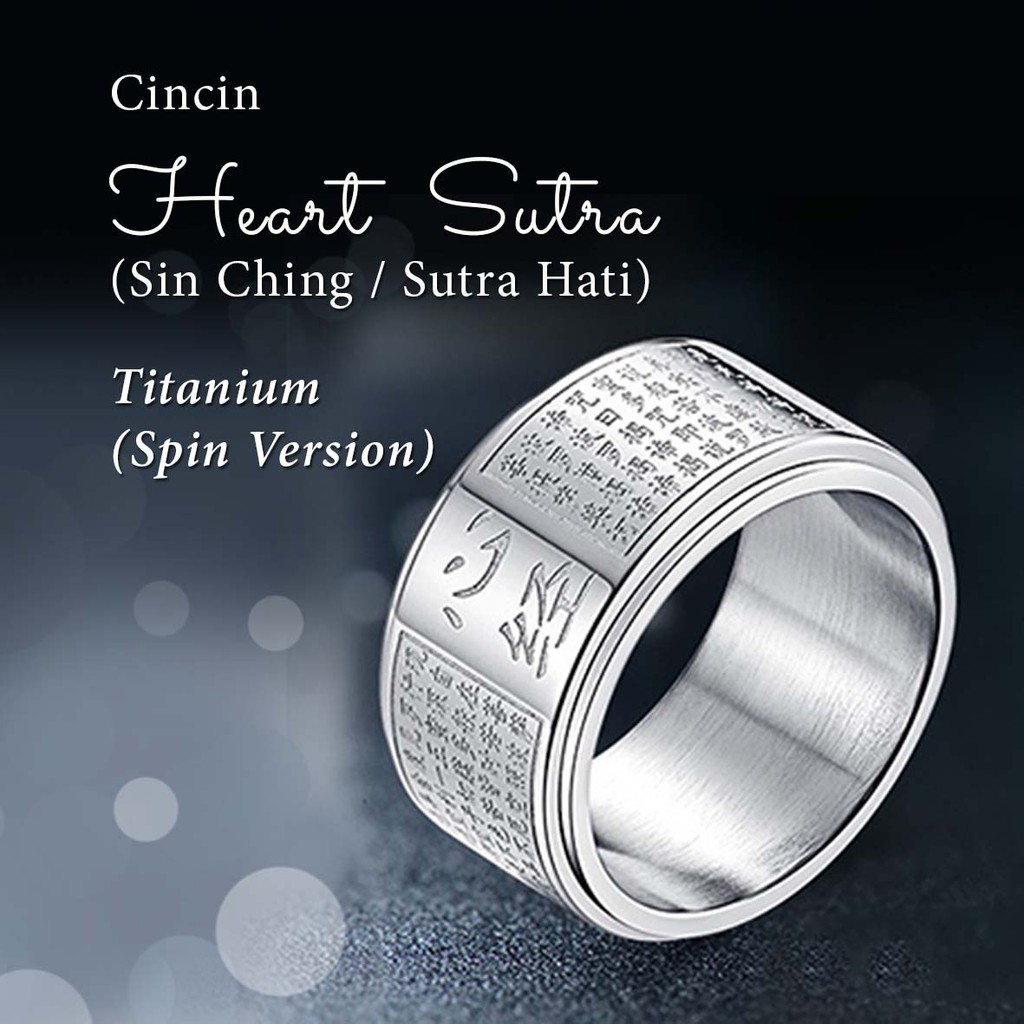 Cincin Sin Ching (Sutra Hati) Titanium (Spin Version)(CB07)