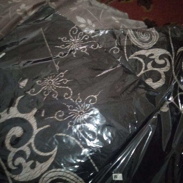 Risna Batik Hrb26 Kenongo Kemeja Hem Pendek Padi Pekalongan M L Xl Murah Keren Batik Pria Wajik Biru