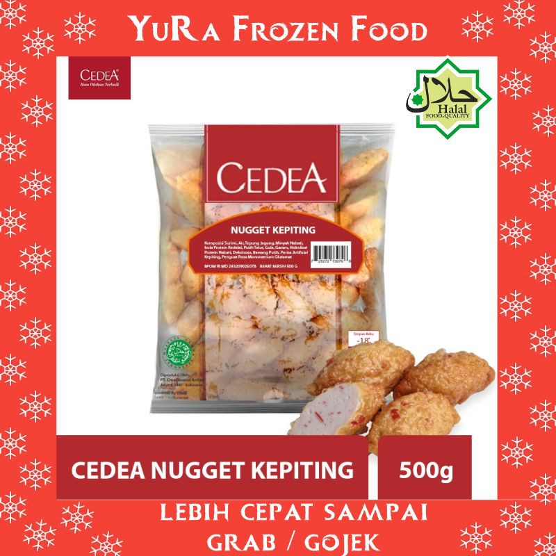 

CEDEA Nugget Kepiting 500gr Ikan Olahan Berkualitas Makanan Halal Enak Yura Frozen Food Murah