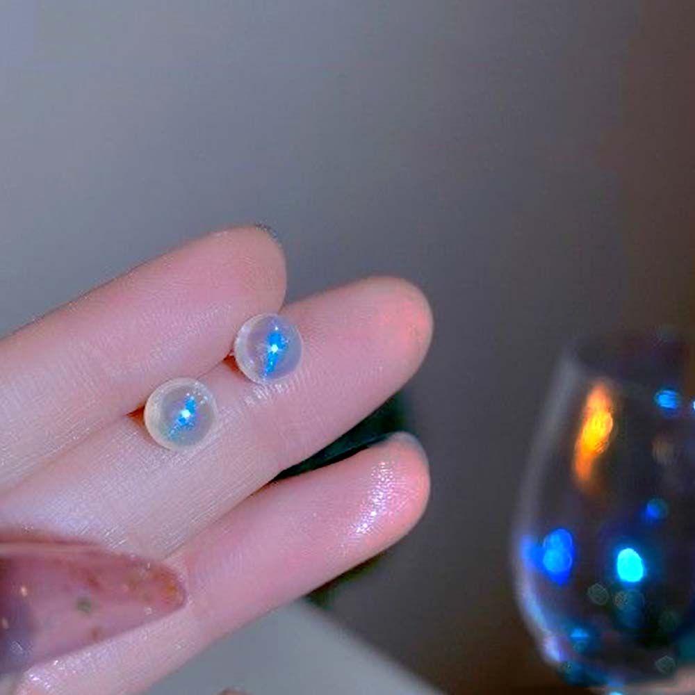 Mxbeauty Anting Wanita Hadiah Trendi Perhiasan Telinga Mutiara Imitasi Temperamen Warna Mermaid Gaya Korea Stud Earrings