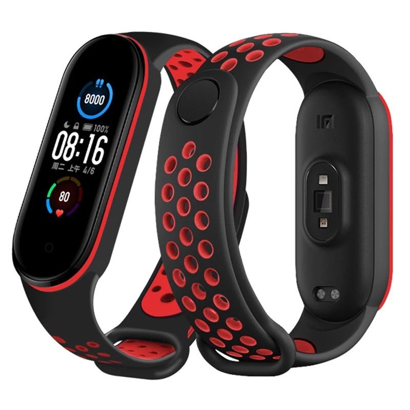 Strap Sports Xiaomi Mi Band 6/5/4/3 Smartband - Tali Jam Tangan Sporty Xiaomi Mi Band 6 5 4 3