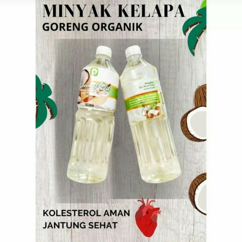 

VCO cooking coconut oil Minyak goreng kelapa Asli tanpa pengawet 1Liter