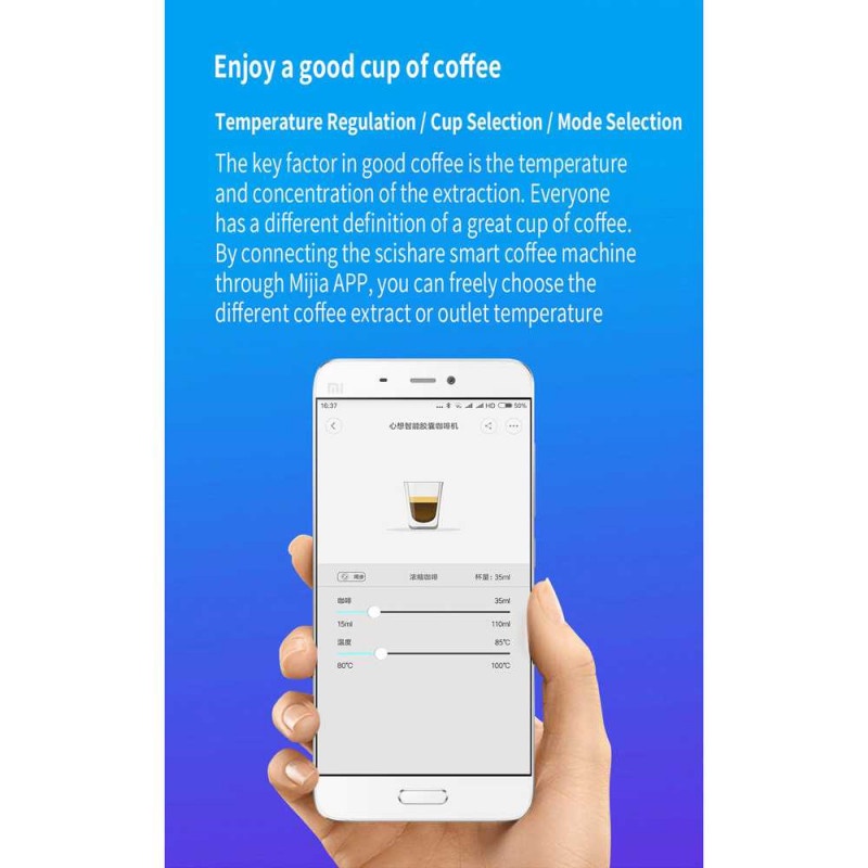 Mesin Kopi Pintar Smart Espresso Coffee Powder Maker 19 Bar 1600W