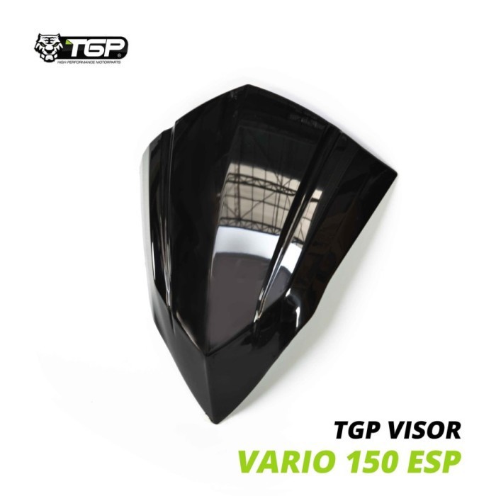 WINDSHIELD TAMENG ANGIN COVER VISOR HITAM HONDA VARIO 125 150 ESP 2015 2017 SPORTY TGP ORIGINAL ASLI