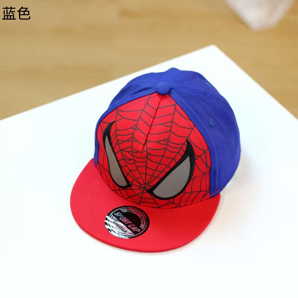 【COD Tangding】Topi Baseball Motif Kartun Spiderman Gaya Hip hop Untuk Anak Laki-Laki / Perempuan