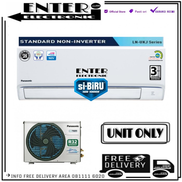 Panasonic Cscu Ln5Wkj - Ac Panasonic 0.5 Pk Si Biru R32 Cs Cu Ln5Wkj #98