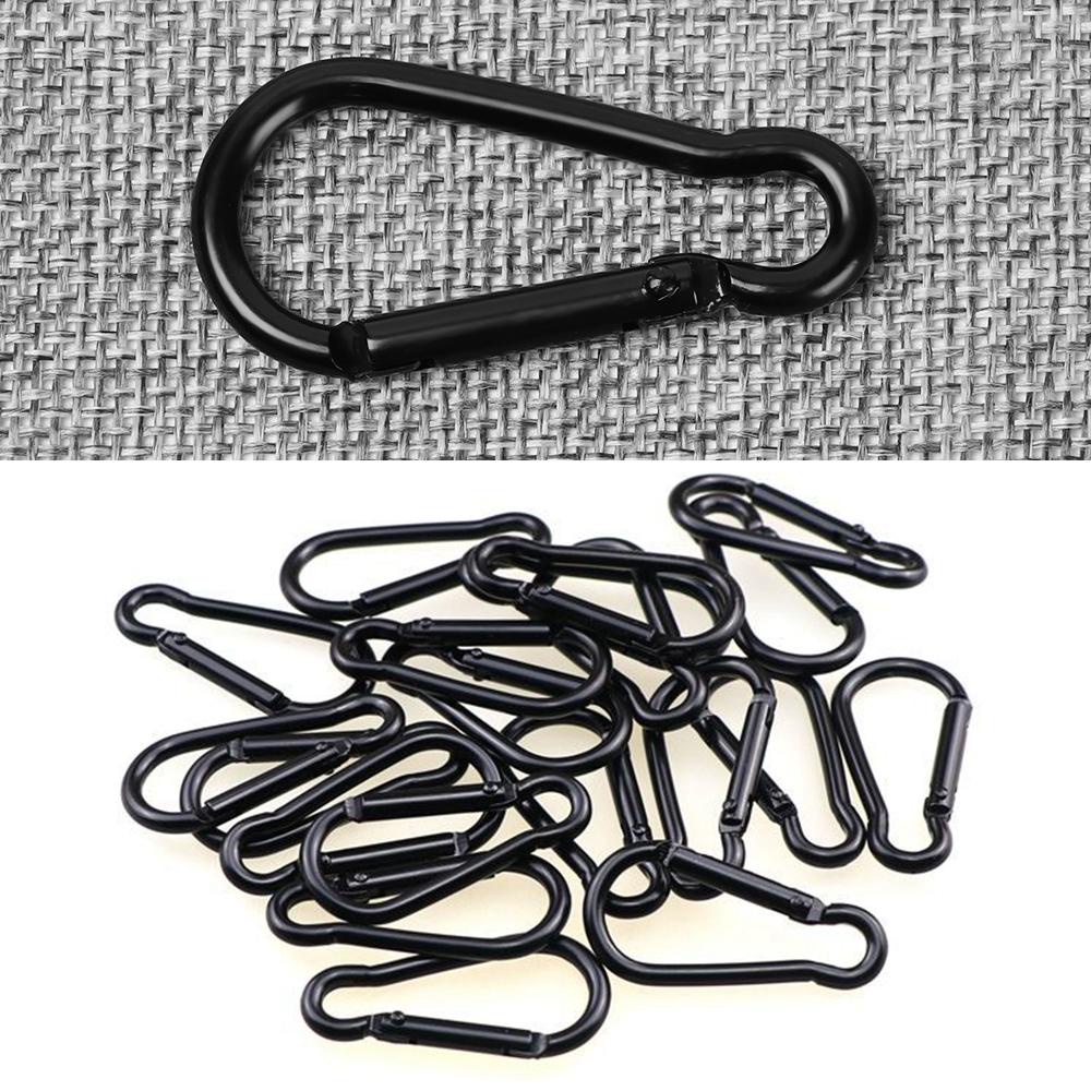 Top3 /6/9pcs D Carabiner Quickdraws Outdoor Climbing Camping Hiking Gantungan Kunci