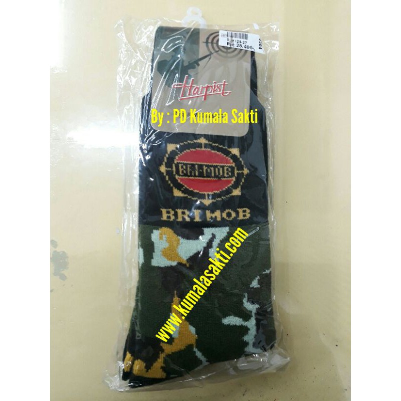 Kaos Kaki Harfist PDL Loreng Brimob-Kaos Kaki Satpam-Kaos Kaki Tebal-Kaos Kaki PDH-Topi Brimob-Kaos