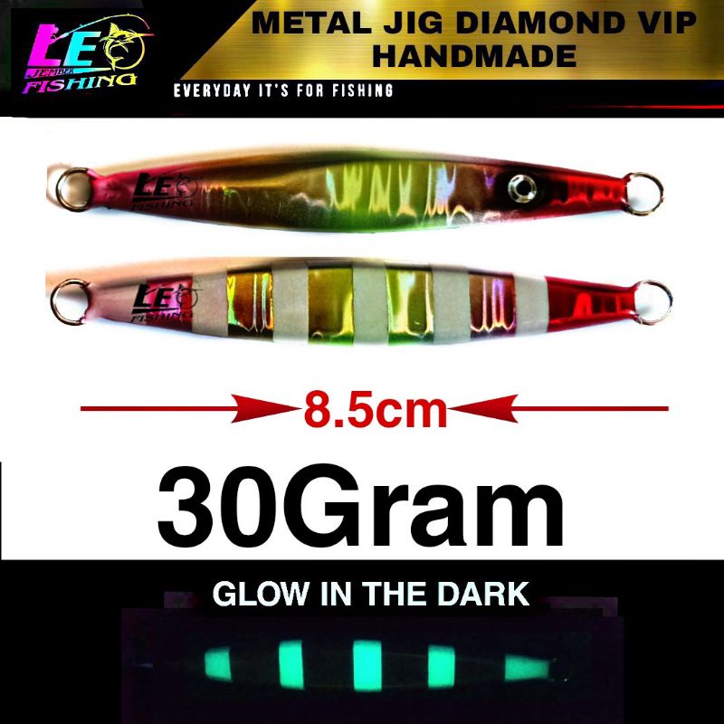 UMPAN TERLARIS METAL JIG DIAMOND VIP 30GRAM 60GRAM HANDMADE HIGH QUALITY PRODUK