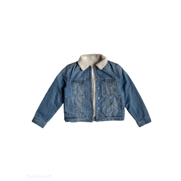 Sherpa Denim Jacket GU by Uniqlo