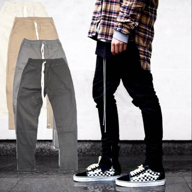 Celana Chino Panjang Pria Casual Pants Slim Fit Celana Chino Pockets Zipper out original