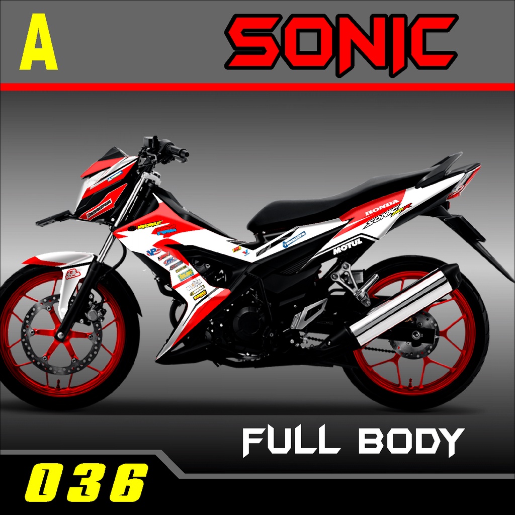 (COD)DECAL STICKER HONDA SONIC 155/DECAL SONIC155/DECAL HONDA SONIC TERLARIS/DECAL SONIC 036