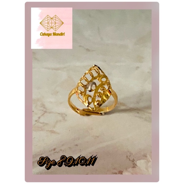 Cincin Emas kadar 700 (16K) Berat +/- 1,45 gram