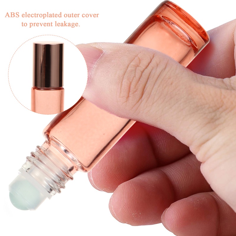 5ML 10ML Glass Roller Bottle/ Essential Oil Roller Ball Sub-bottle/Leak-proof Refillable Container Perfume Bottle