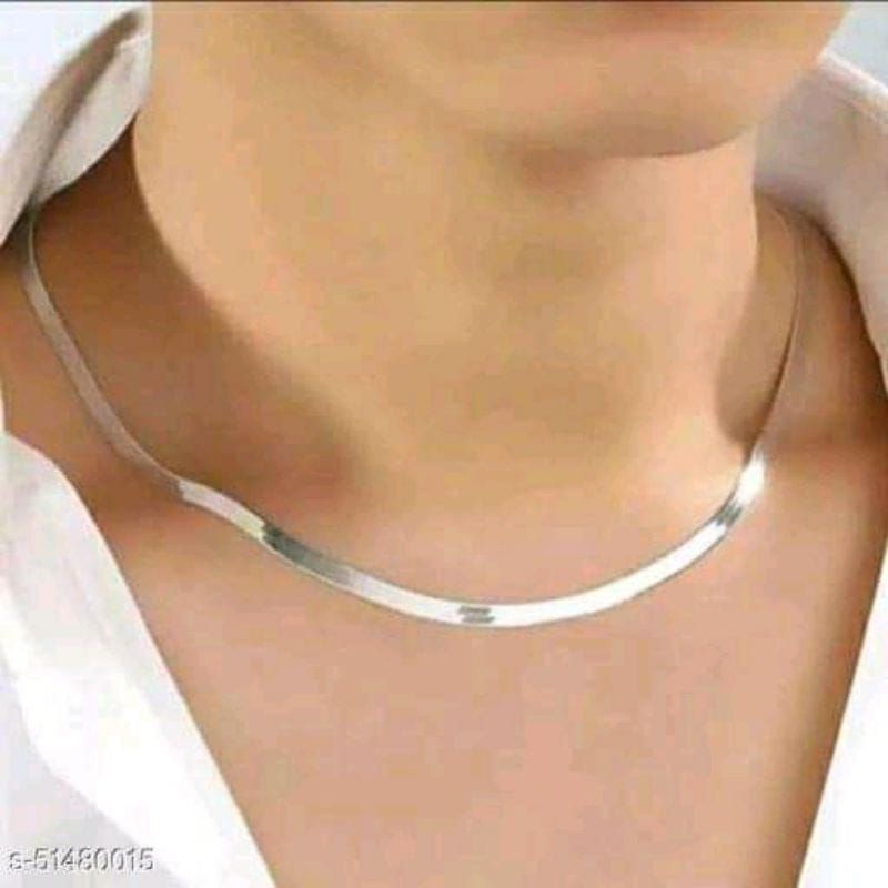 COD!! KALUNG TITANIUM GEPENG PRIA WANITA ANTI KARAT