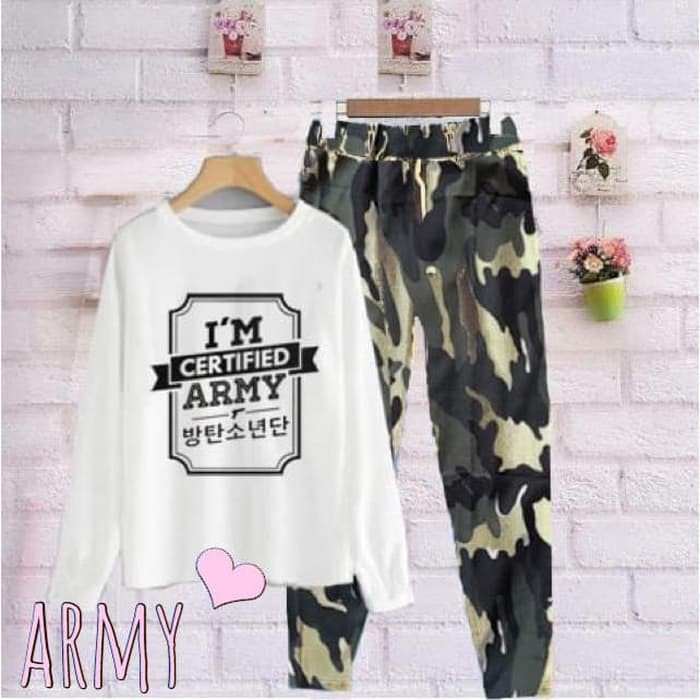 grosir fashion jakarta - baju SETELAN wanita JOLA ARMY