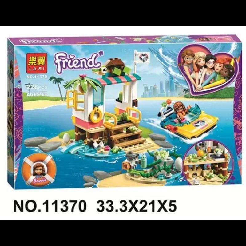Lego Block Friends Turtle Island Rescue