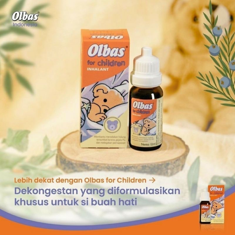 Olbas Inhalant Oil Decongestant Children Baby Minyak Melegakan Flu Hidung Tersumbat Bayi Natural Alami