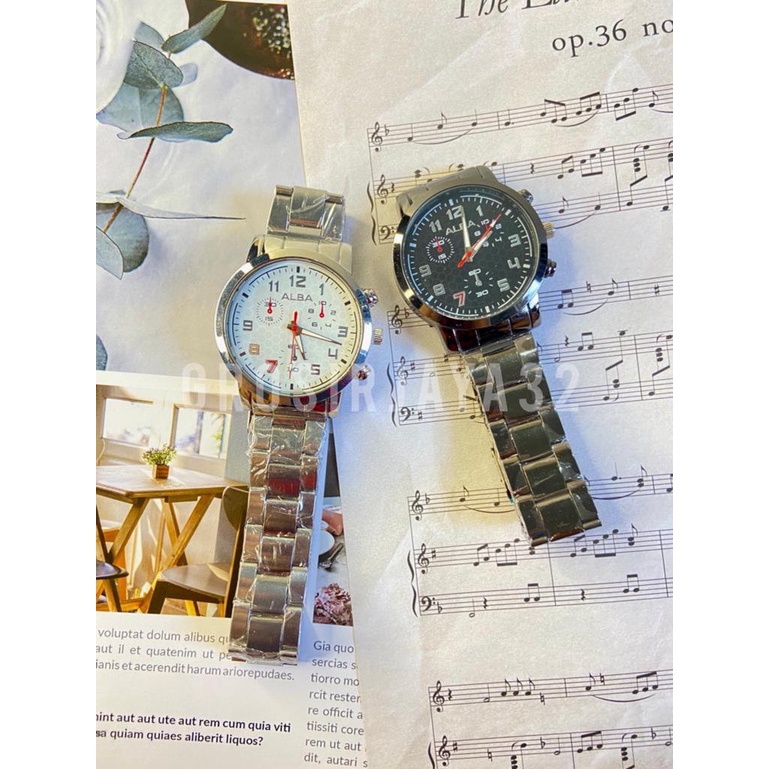 Jam Tangan Dominic Pria  wanita couple Sport Stainless Stell
