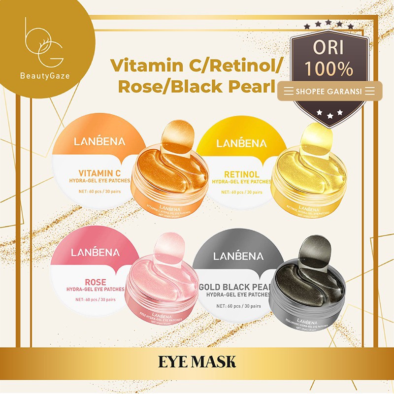 Jual LANBENA Vitamin C Eye Mask Masker Mata Panda Glowing Kolagen