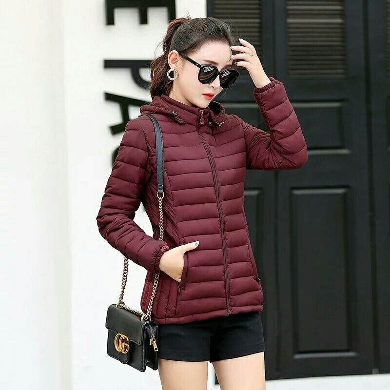 [BISA COD] Jaket Musim Dingin Wanita/ Winter Coat Bulu Tebal.