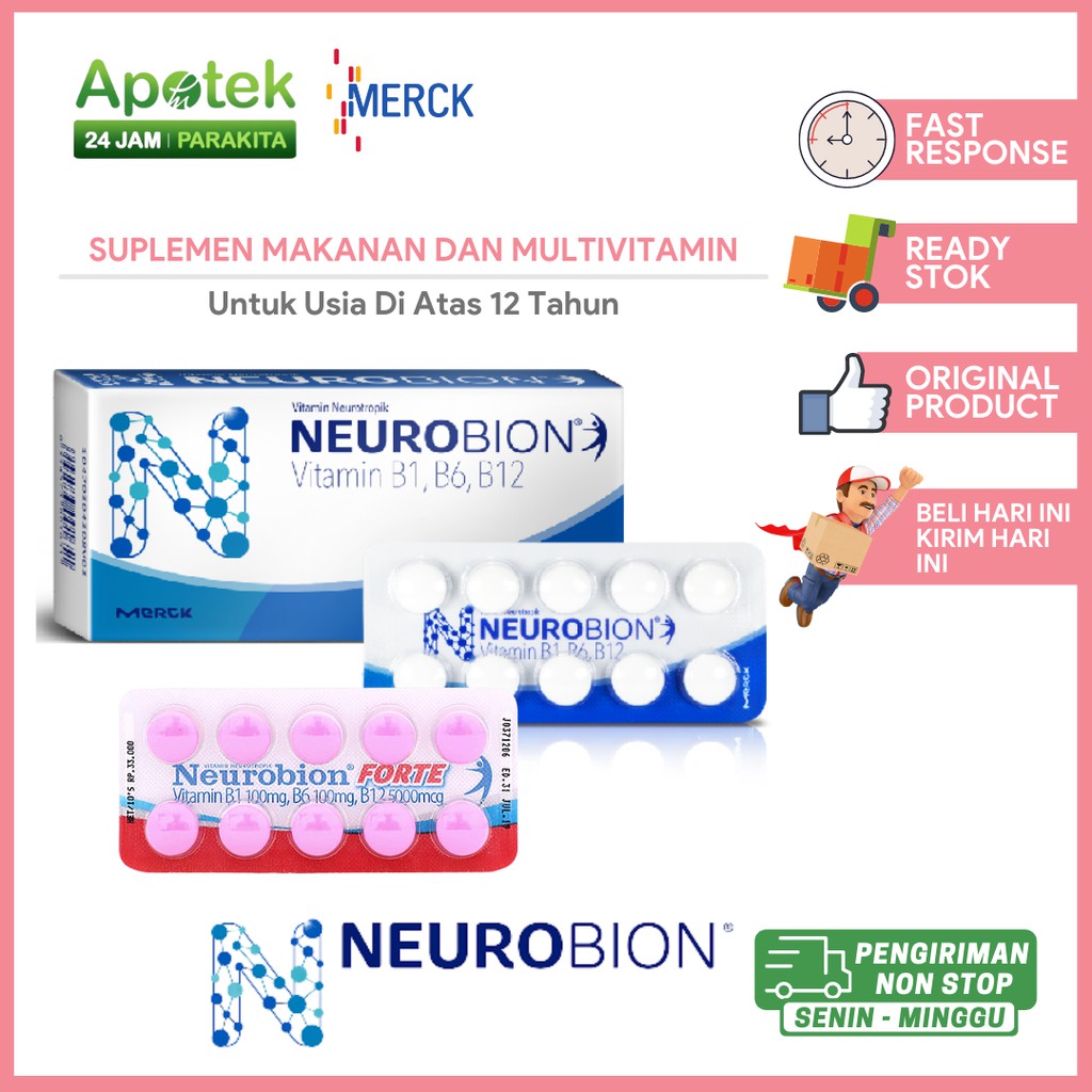 Neurobion/ Neurobion Forte Suplemen Vitamin Saraf/ Neurotropik
