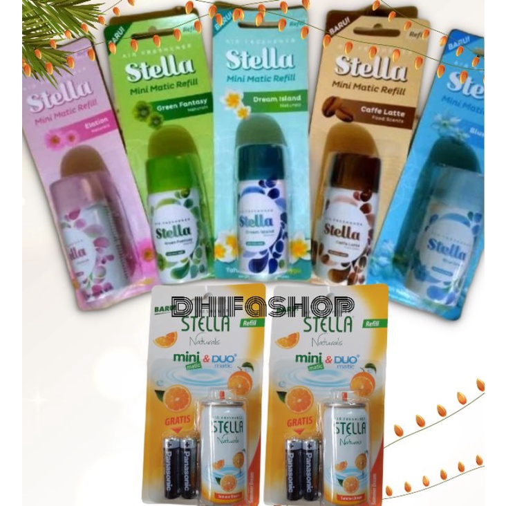 Stella refill mini matic 40ml / isi ulang Pengharum ruangan