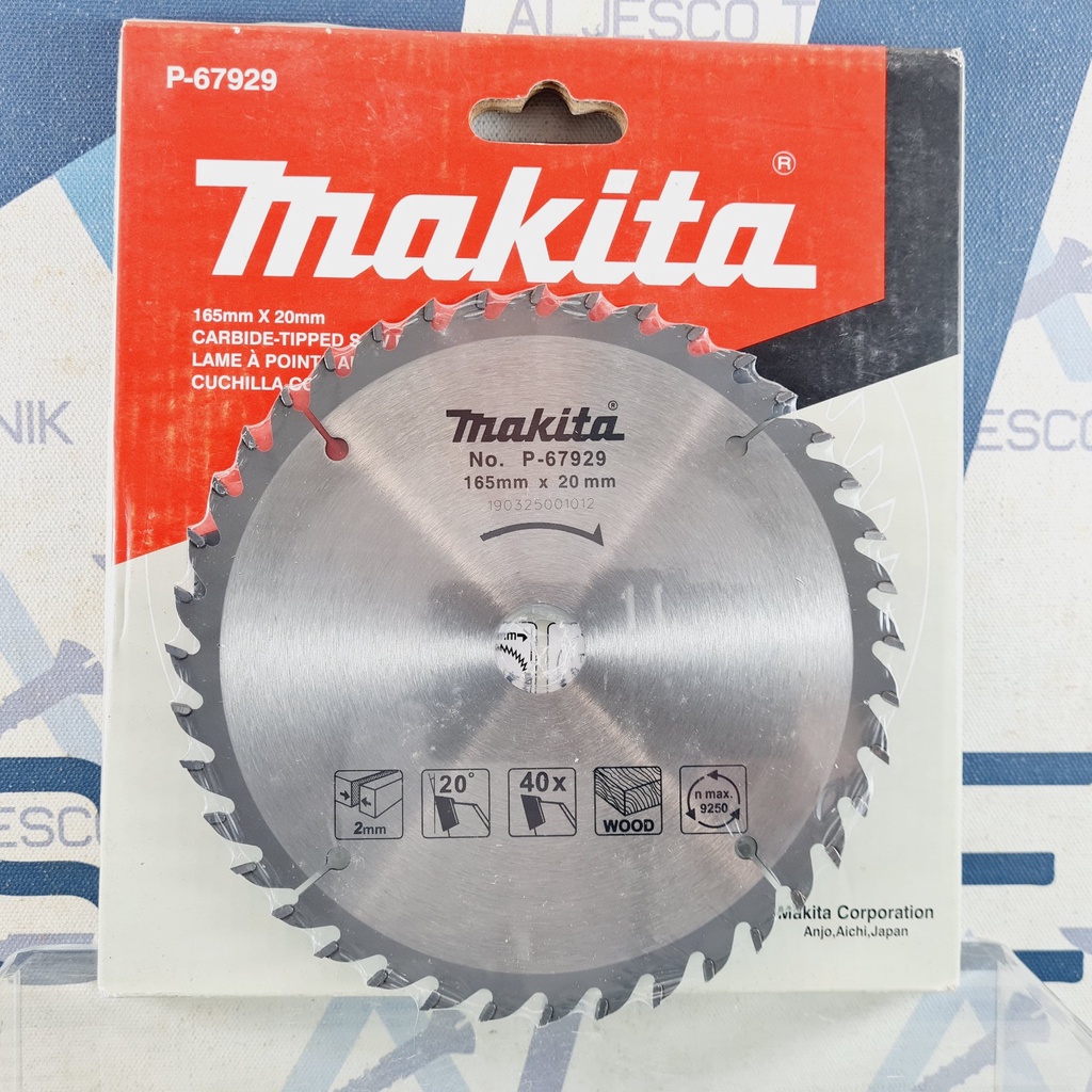 MAKITA MATA GERGAJI KAYU 6.5 INCH 40T CIRCULAR SAW BLADE