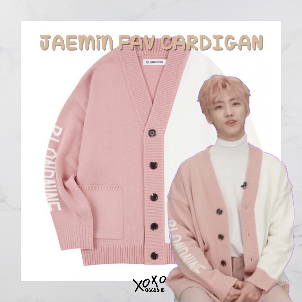 Ready stock cardigan korea blond9  / cardigan kesayangan nana / jaemin nct dream