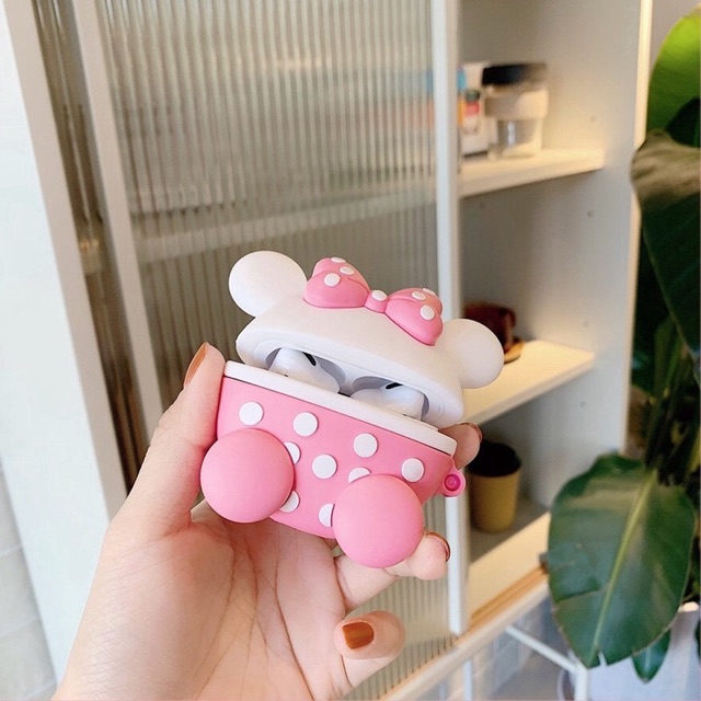 AIRPODS CASE PRO 1/2 Bahan Silikon Bentuk pokemon Disney Airpod mickey pikachu donald