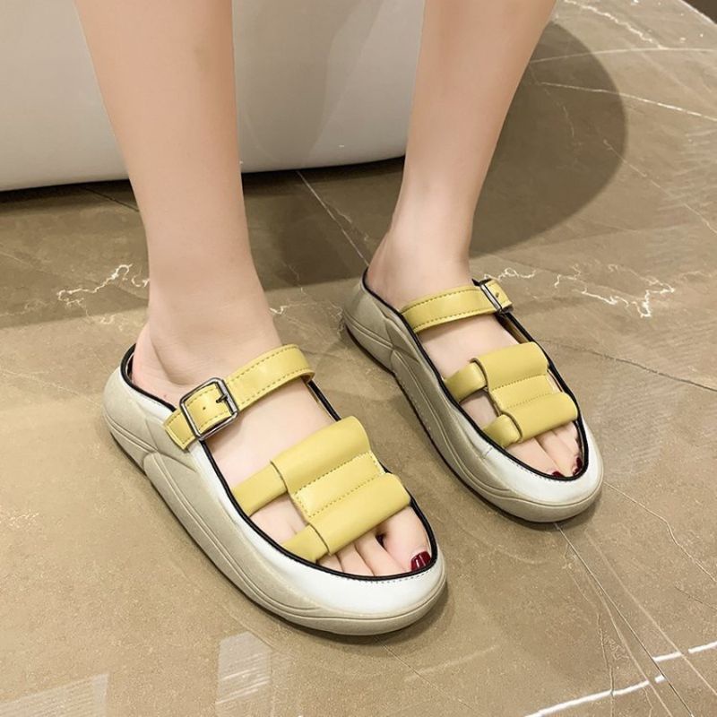 DDS5501 Sandal Wedges Wanita Fashion Import BOATS Tali Ready Jakarta Bisa COD (With Box)