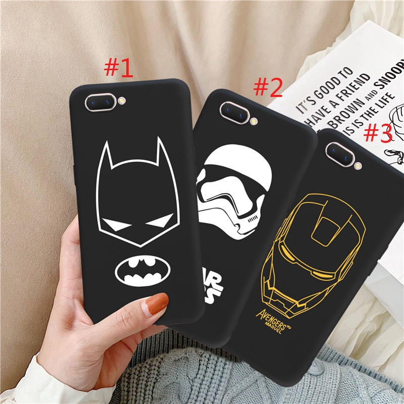 Casing Star Wars Ironman Bat Pattern Case Oppo A12 A52 A72