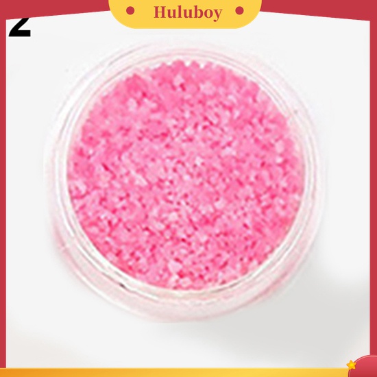 Huluboy Huluboy♡ 1pc Stiker Glitter Luminous Bahan Akrilik Untuk Dekorasi Manicure