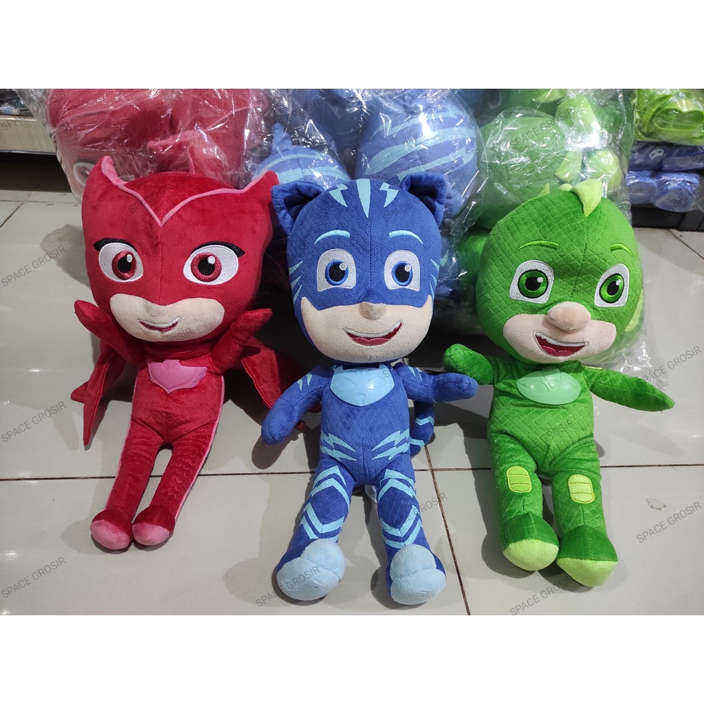 Boneka Figure Pj Masks Besar Owlette Catboy Gekko 40 CM