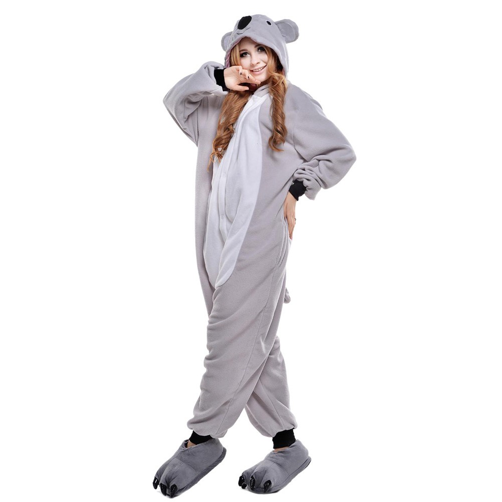 Baju Tidur Pria Wanita Piyama Onesie Kostum Cosplay Hewan Koala