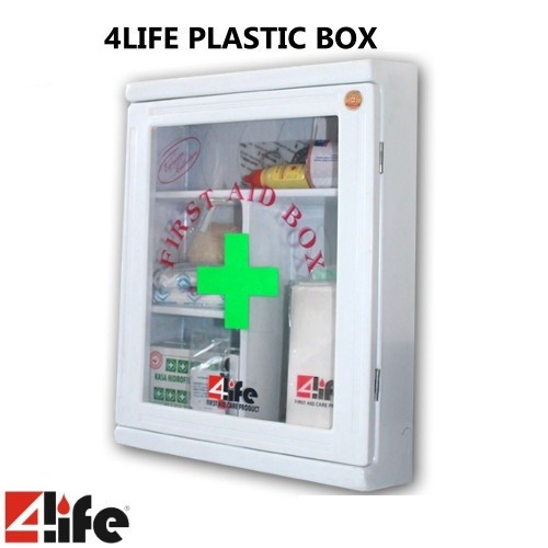 4Life Plastic Box Kit Type B / Kotak mc11 P3K + Isi Obat ( KEMENAKER RI )
