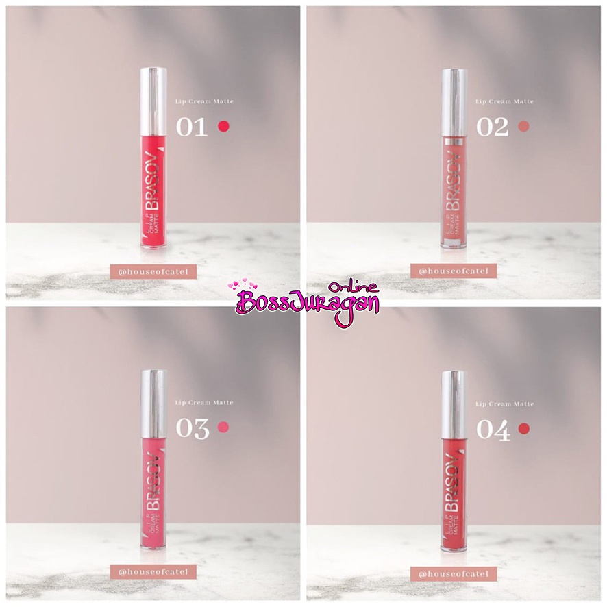 (BOSS) BRASOV LIP CREAM MATTE -  LIP CREAM MATTE FREASH &amp; LONG LASTING  BRASOV