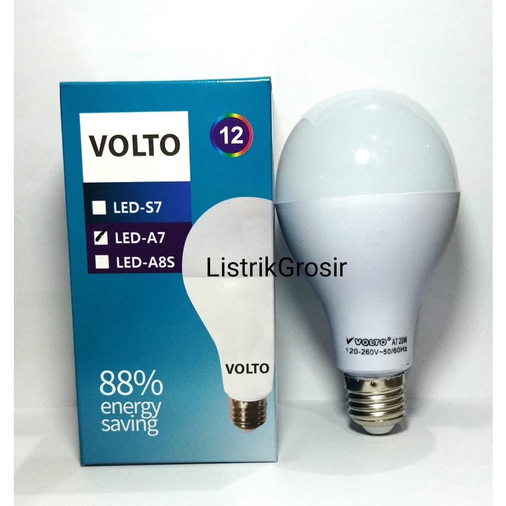 Lampu Bohlam Led A7 Jastec Volto 20w Putih SNI Lampu Premium