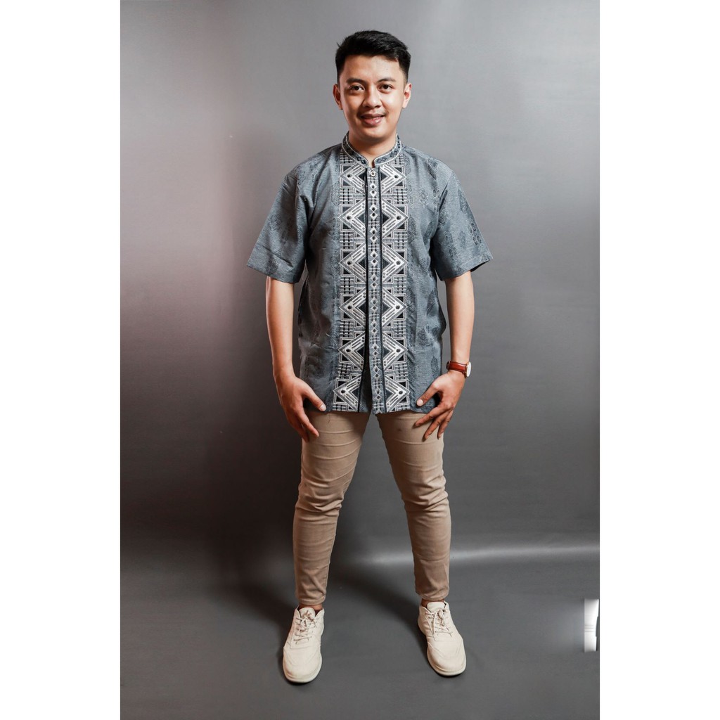 Baju Muslim Pria Dewasa Terbaru Baju Koko Azwa Lengan Pendek