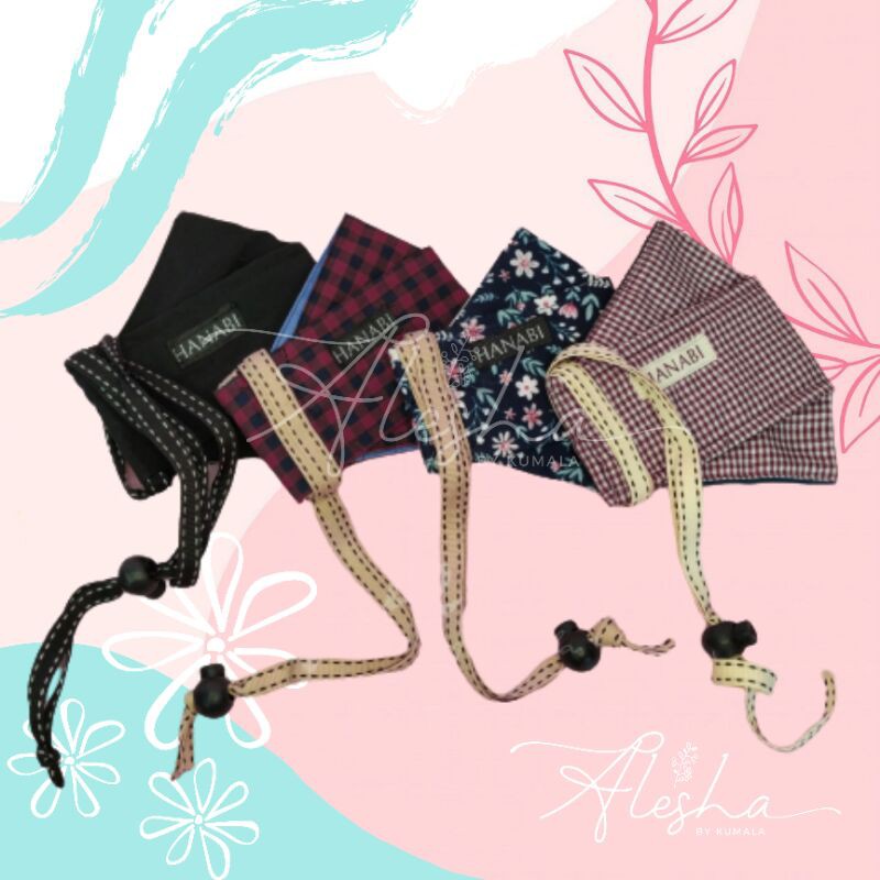 Masker Hijab by Hanabi | Model 3D, 3 Lapis | Fashionable