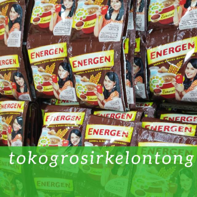 

ENERGEN RASA COKELAT SUSU SEREAL MINUMAN INSTAN BUBUK 10'S - tokogrosirkelontong