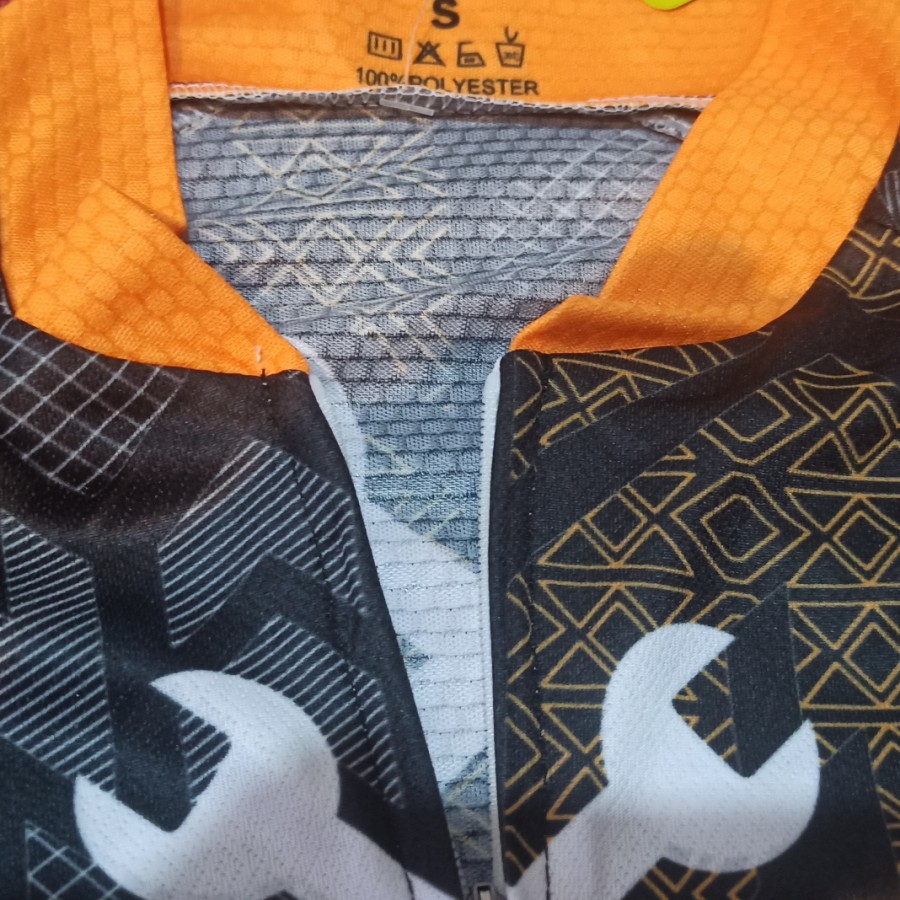 No Gas No Traffic Parking Jersey baju Sepeda Roadbike Road Bike Pria - GOLD