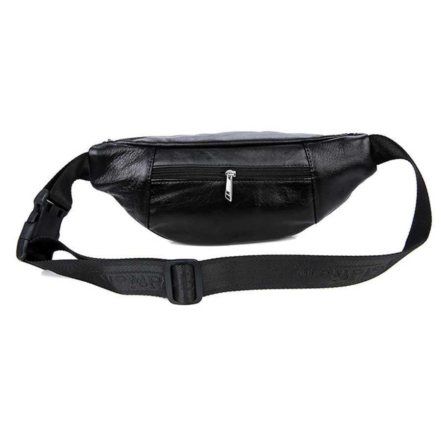 Tas Pinggang Waistbag Pria Bahan Genuine Leather - MBA62