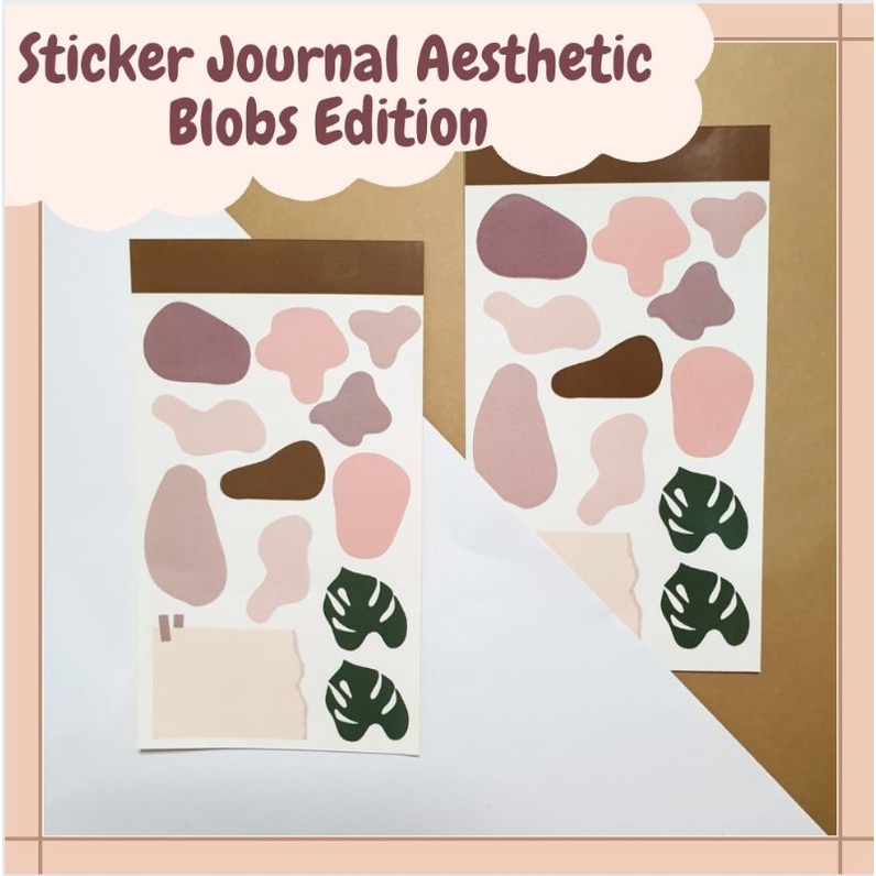 

Sticker Aesthetic Sticker Journal DIY Blobs Edition