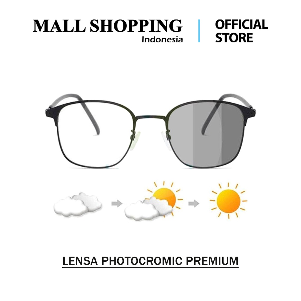 (COD) Kacamata Photocromic 2 In 1 Lensa Cromic Anti Radiasi UV MALL SHOPPING