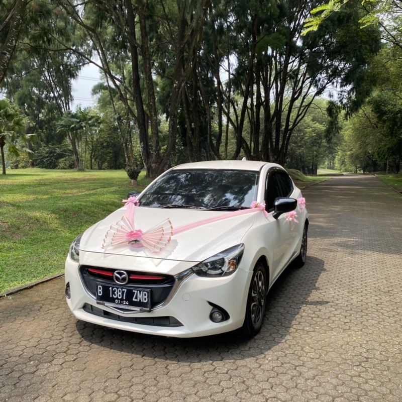 Bunga dekorasi mobil pengantin wedding car cantik murah meriah