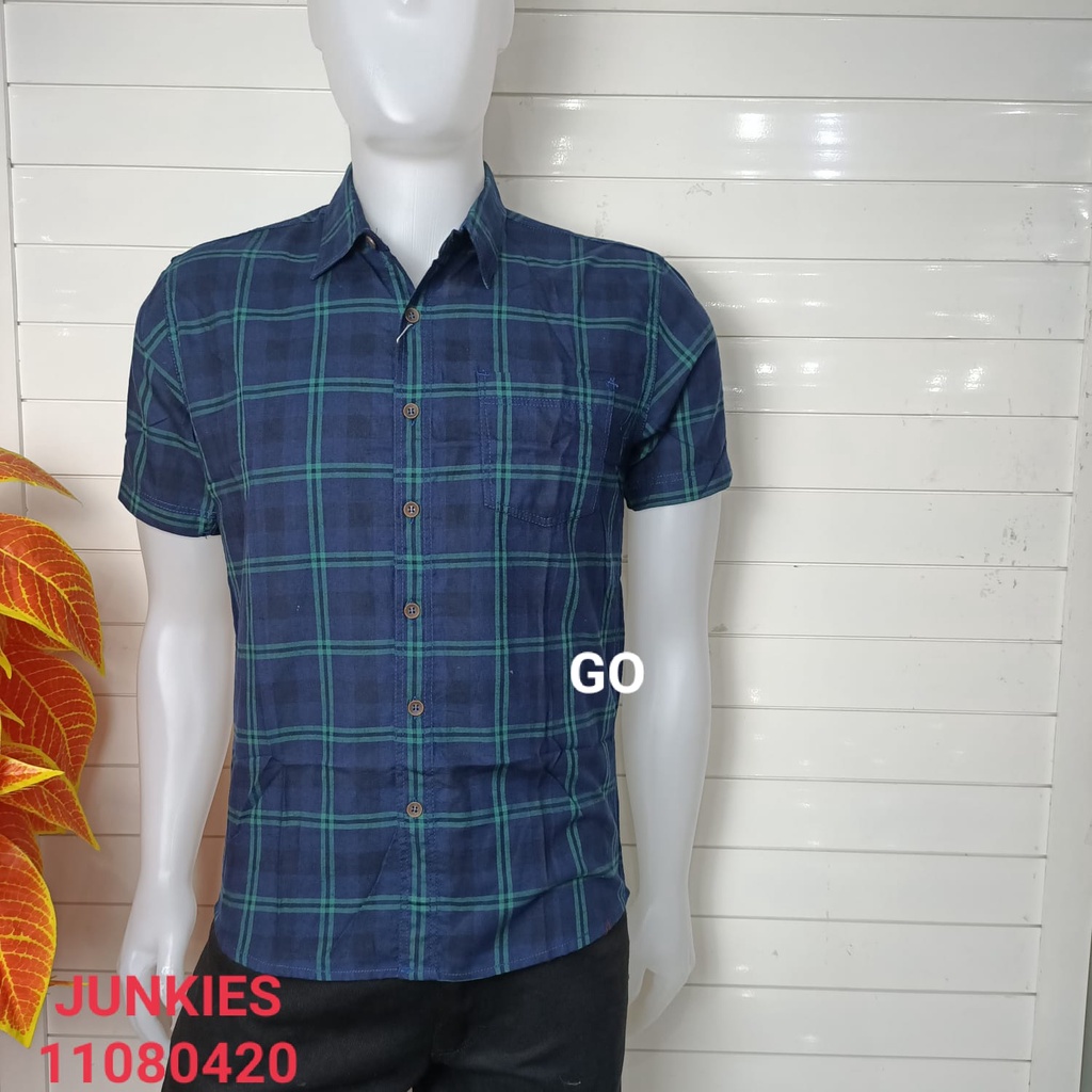 gof MAXMILLIAN KEMEJA PRIA JUNKIES Kemeja casual kemeja lengan pendek